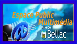 Wifi : Logo Espace Public Multimédia de la Ville de Bellac   ( Epmb)